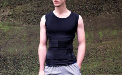 recoveryaid elite 2.0 mens posture training shirt | posture training products for natural back pain relief